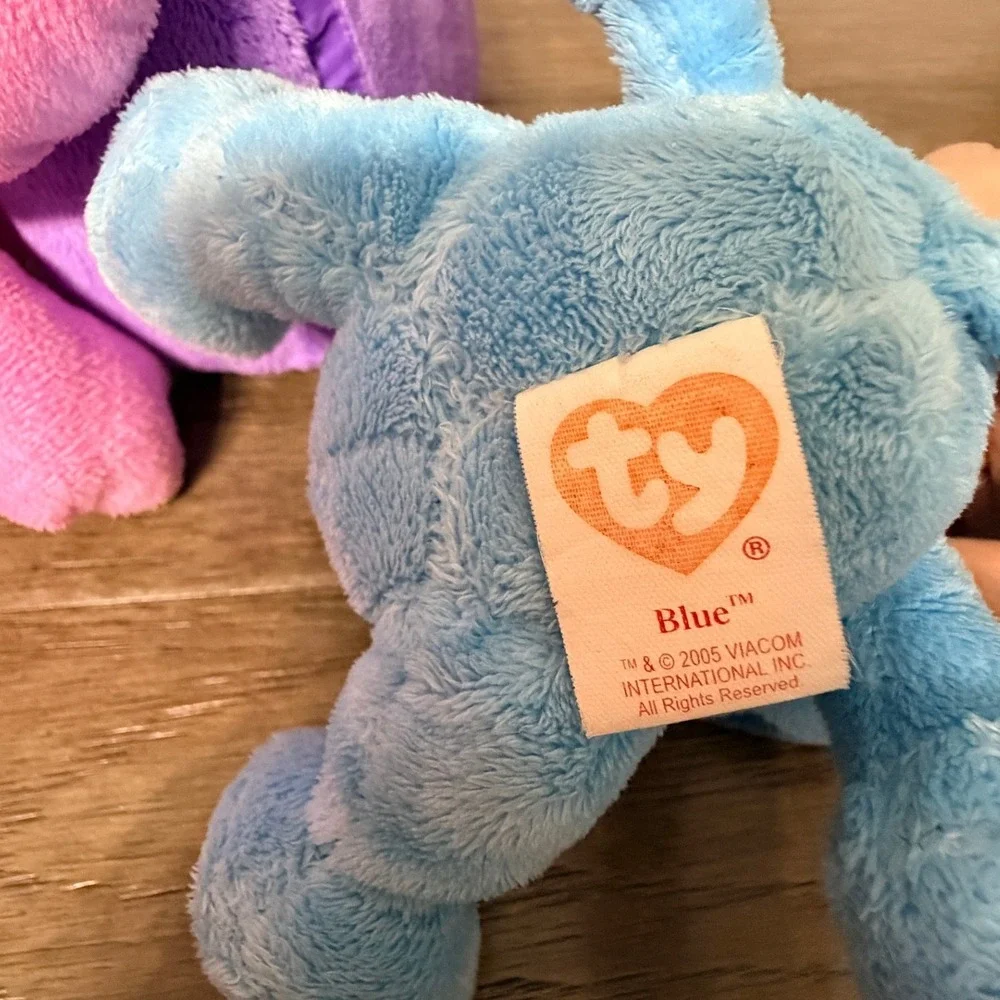 Blues‎ Clues Plush Lot with Magenta Mailbox and Blue